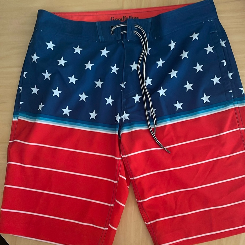 Men’s Swim Shorts / Trunks 30” Waist, Stars and Stripes